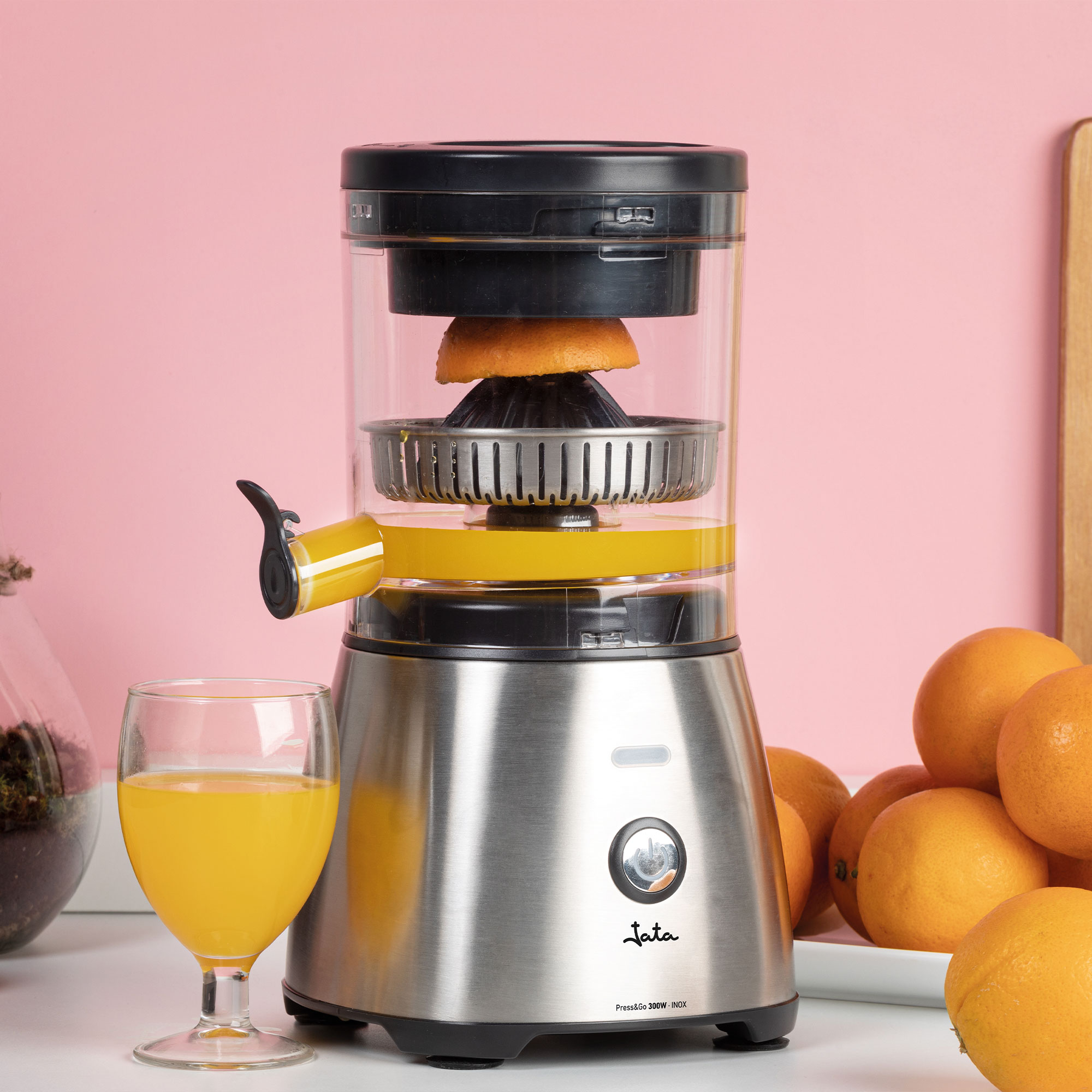 Espremedor automático Jata JEEX1616 totalmente desmontável Cinzento-5