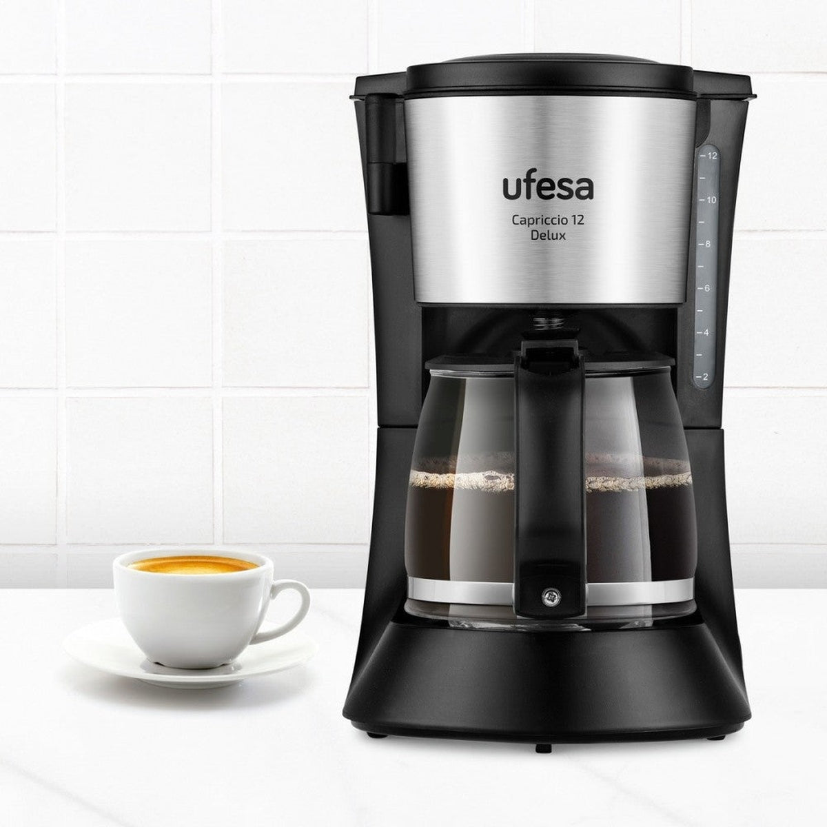 Máquina de Café de Filtro Ufesa Capriccio 12 Delux Preto-2