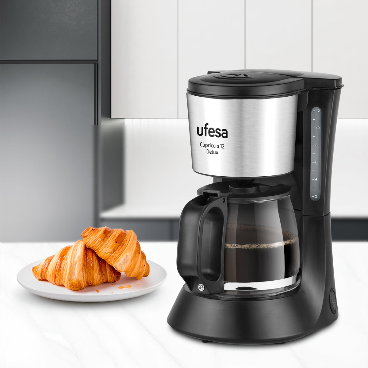 Máquina de Café de Filtro Ufesa Capriccio 12 Delux Preto-3
