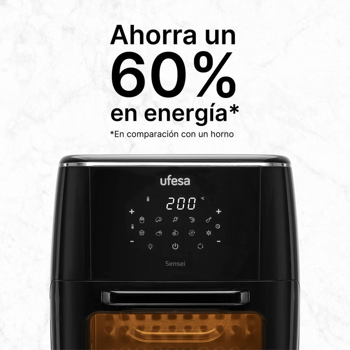 Fritadeira de Ar Quente Ufesa Sensei com capacidade para 12 litros e digital Preto-5