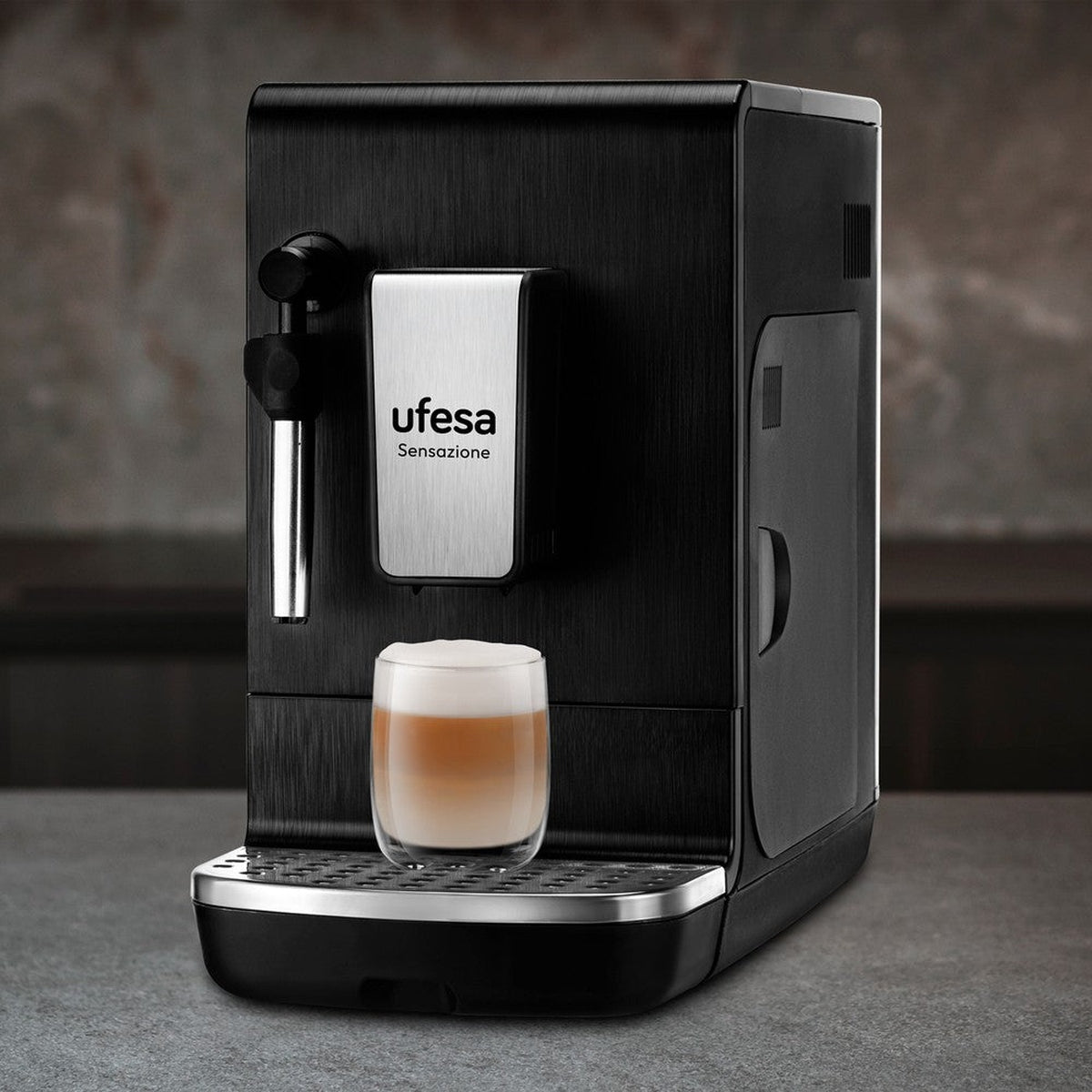 Máquina de Café Super Automática Ufesa Sensazione Back para café em Grão e Moído Preto-2