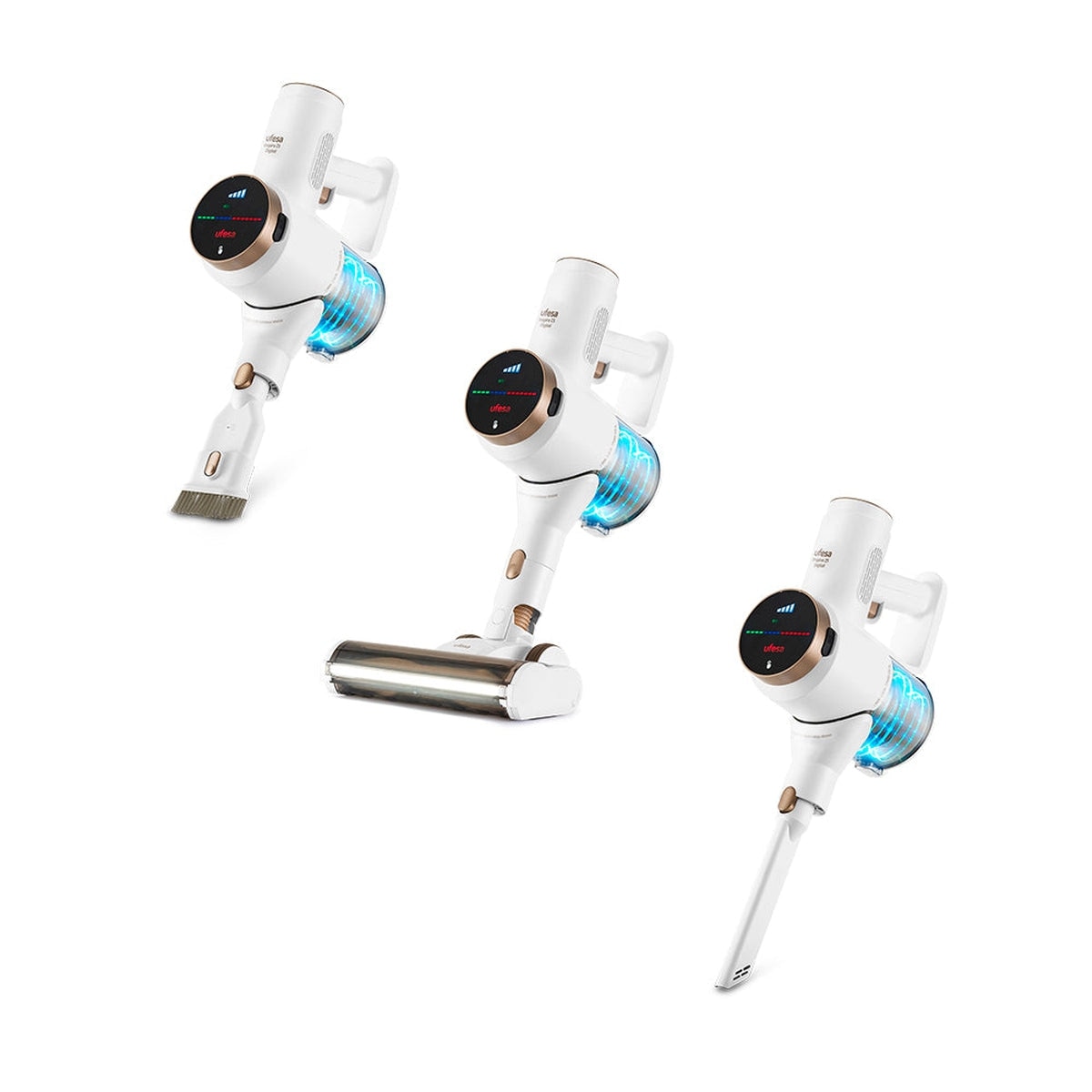 Aspirador Vertical Ufesa Inspire Z5 Digital 25.9V Branco / Dourado-6