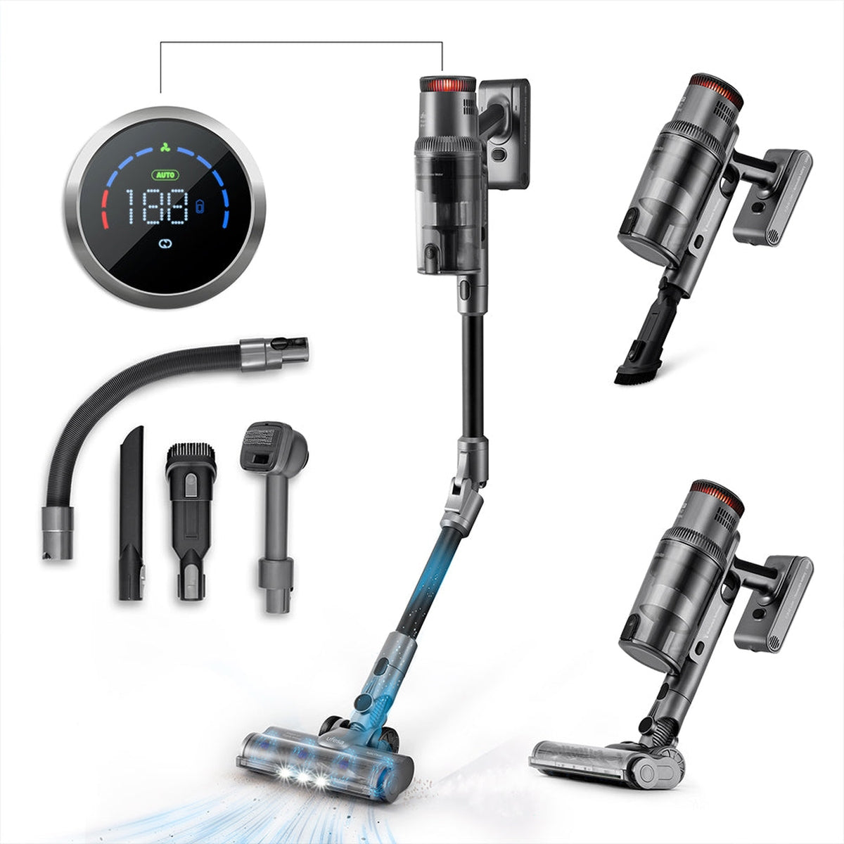 Aspirador Vertical Ufesa Inspire Z7 Digital Animal 29.6V Preto / Cinzento-5