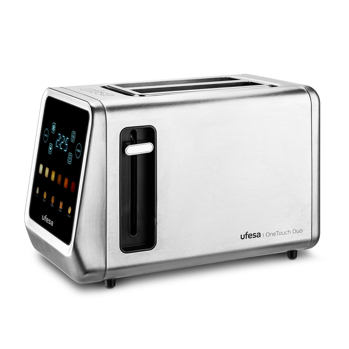 Torradeira digital Ufesa OneTouch Duo de 2 ranhuras 850W Prata-1