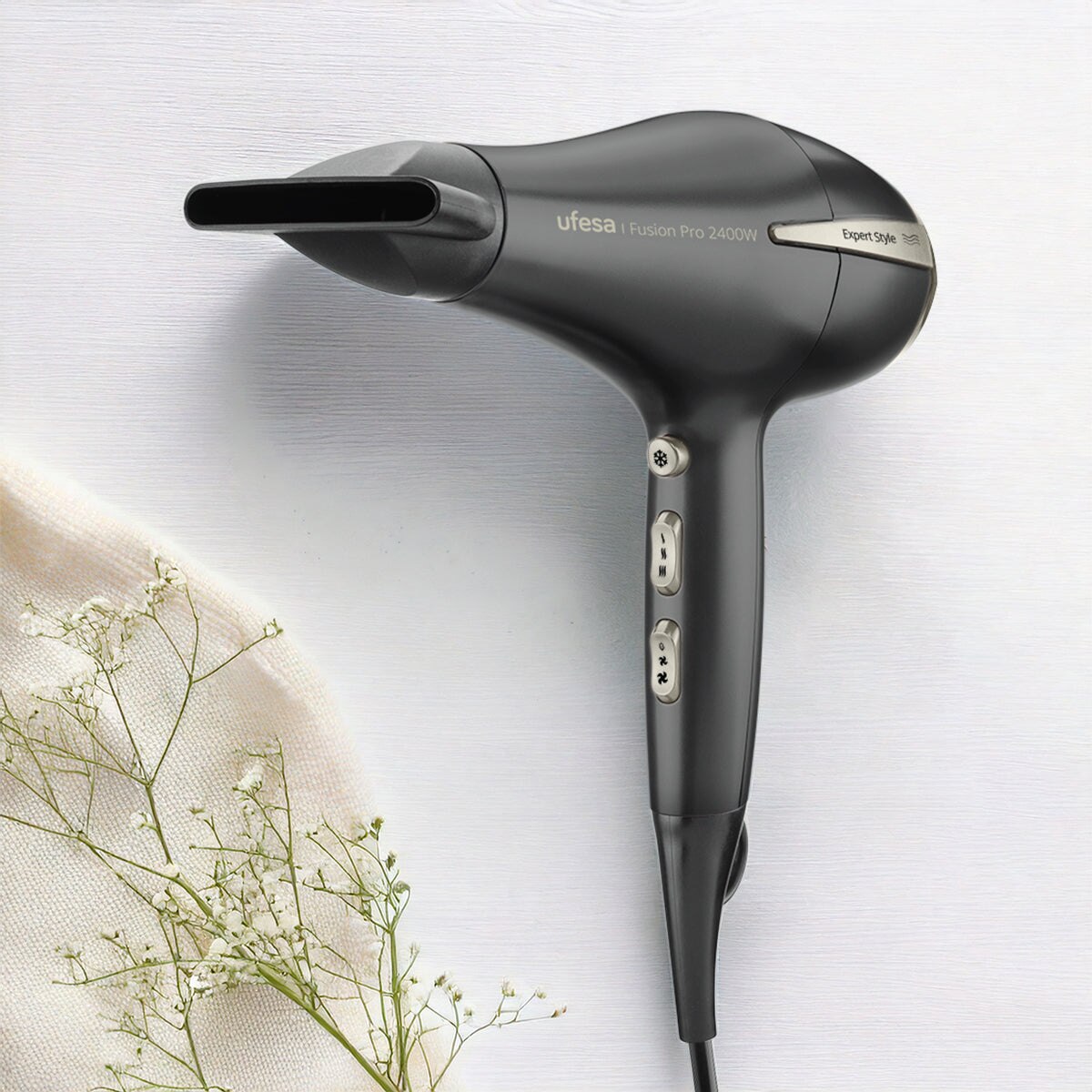 Secador de Cabelo Ufesa Fusion Pro 2400W Preto-2