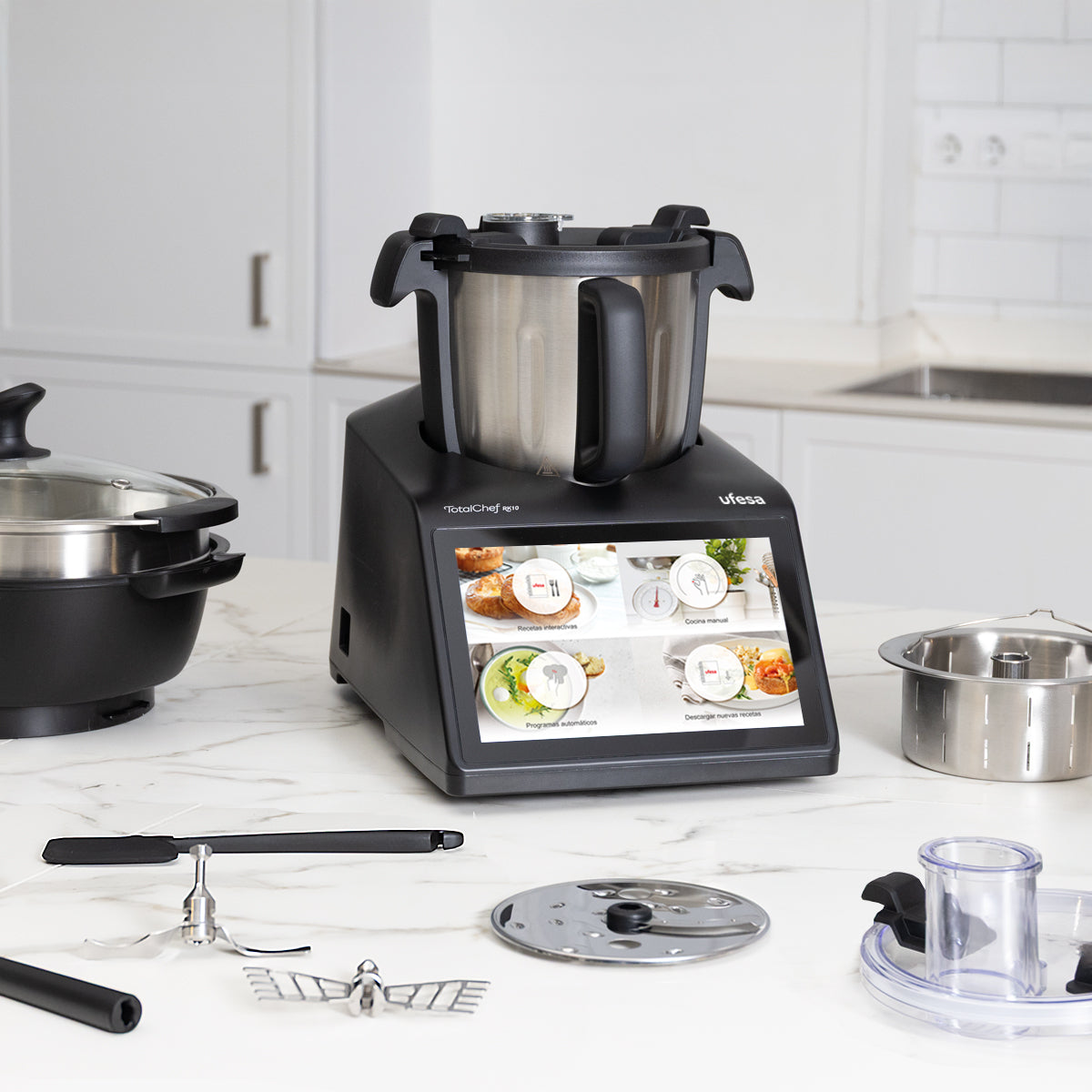 Robot de Cozinha Ufesa multifunções TotalChef RK10 Prata / Preto-3