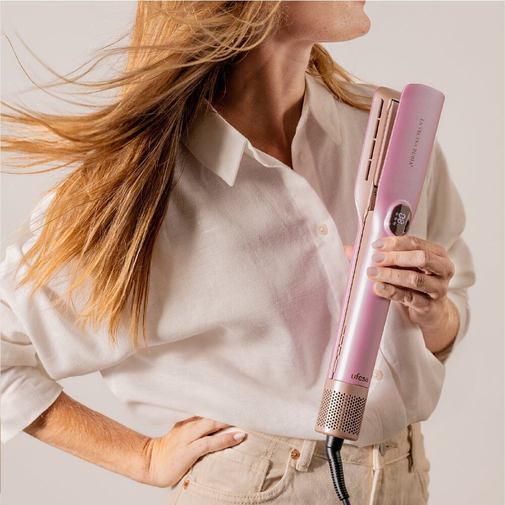 Alisador de cabelo Ufesa La Vecina Rubia Rosa-3