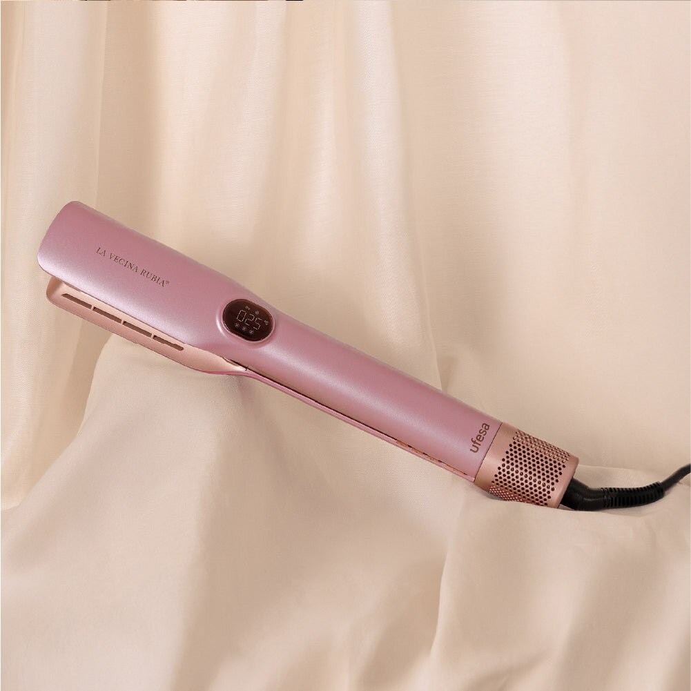 Alisador de cabelo Ufesa La Vecina Rubia Rosa-5