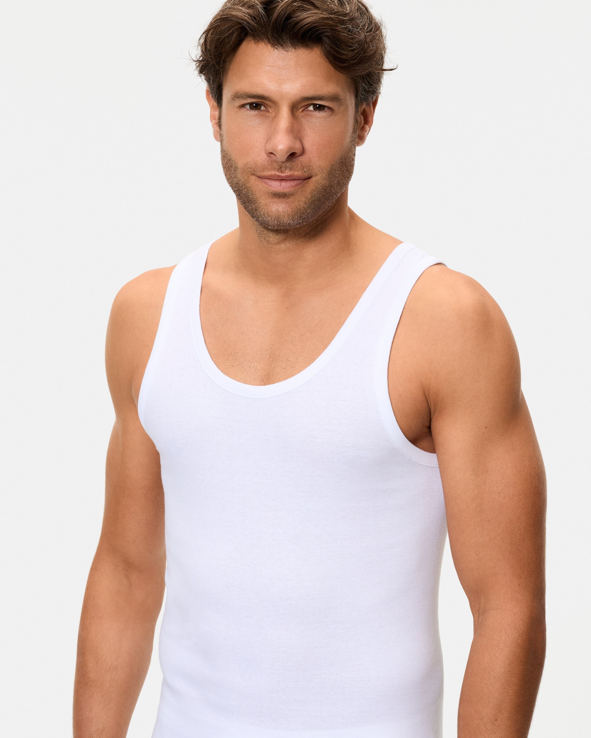 T-shirt Interior de Alças Branco-3