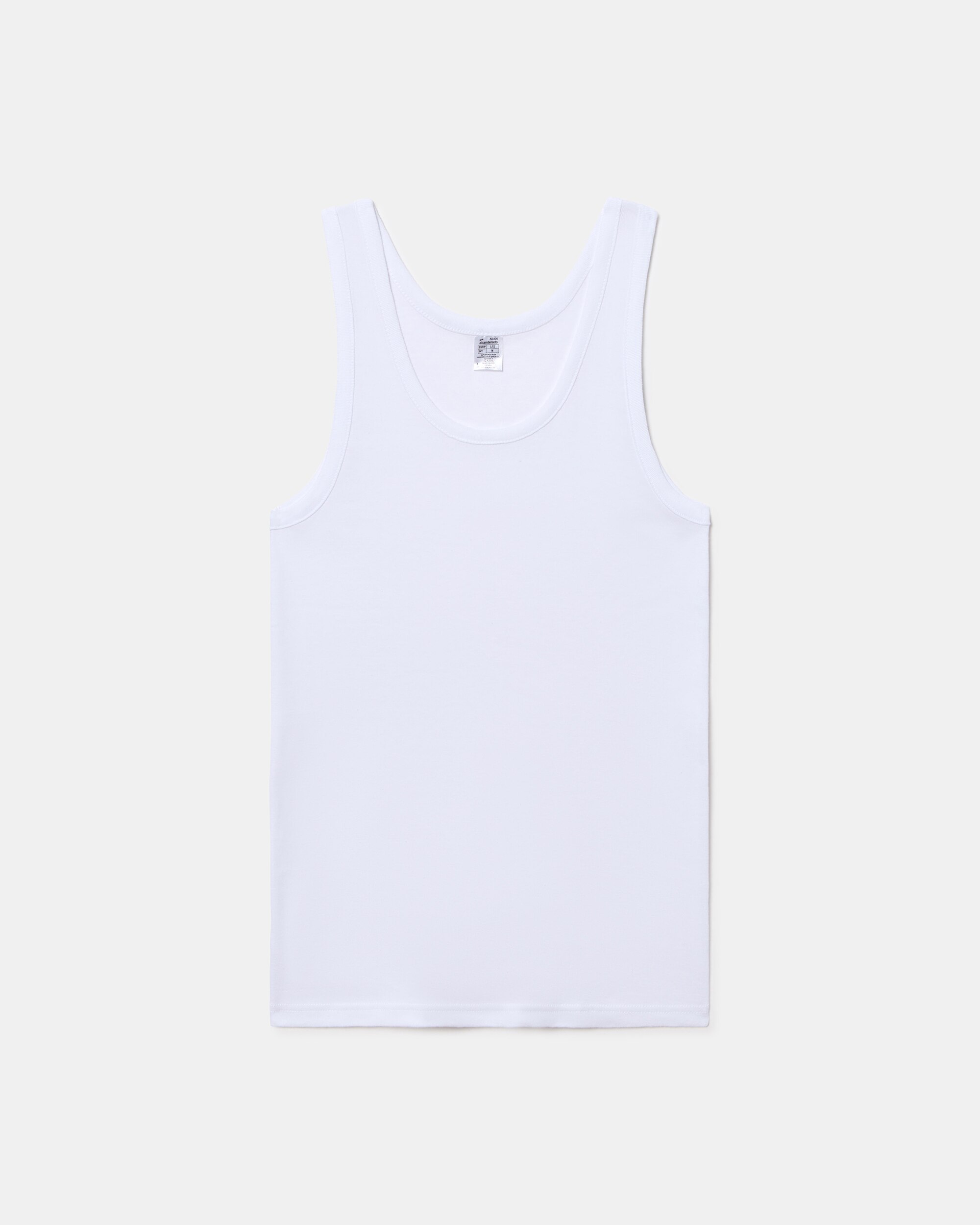 T-shirt Interior de Alças Branco-5