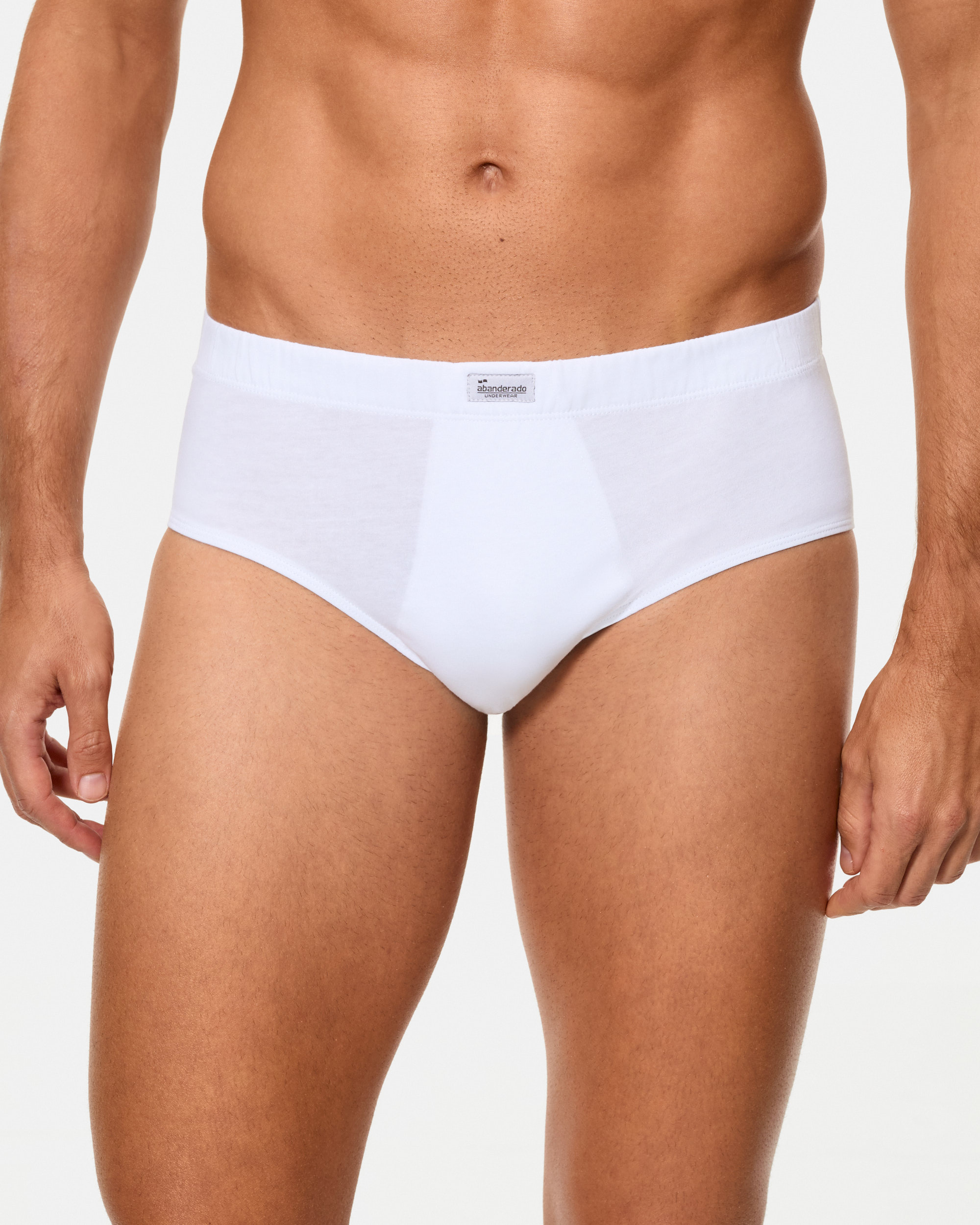 Slip Fechado de Algodão Branco-3