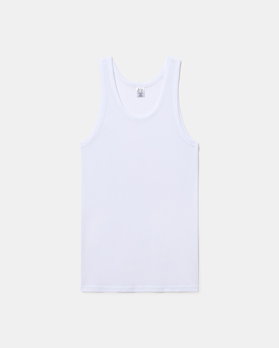 T-shirt Interior de Alças Branco-5