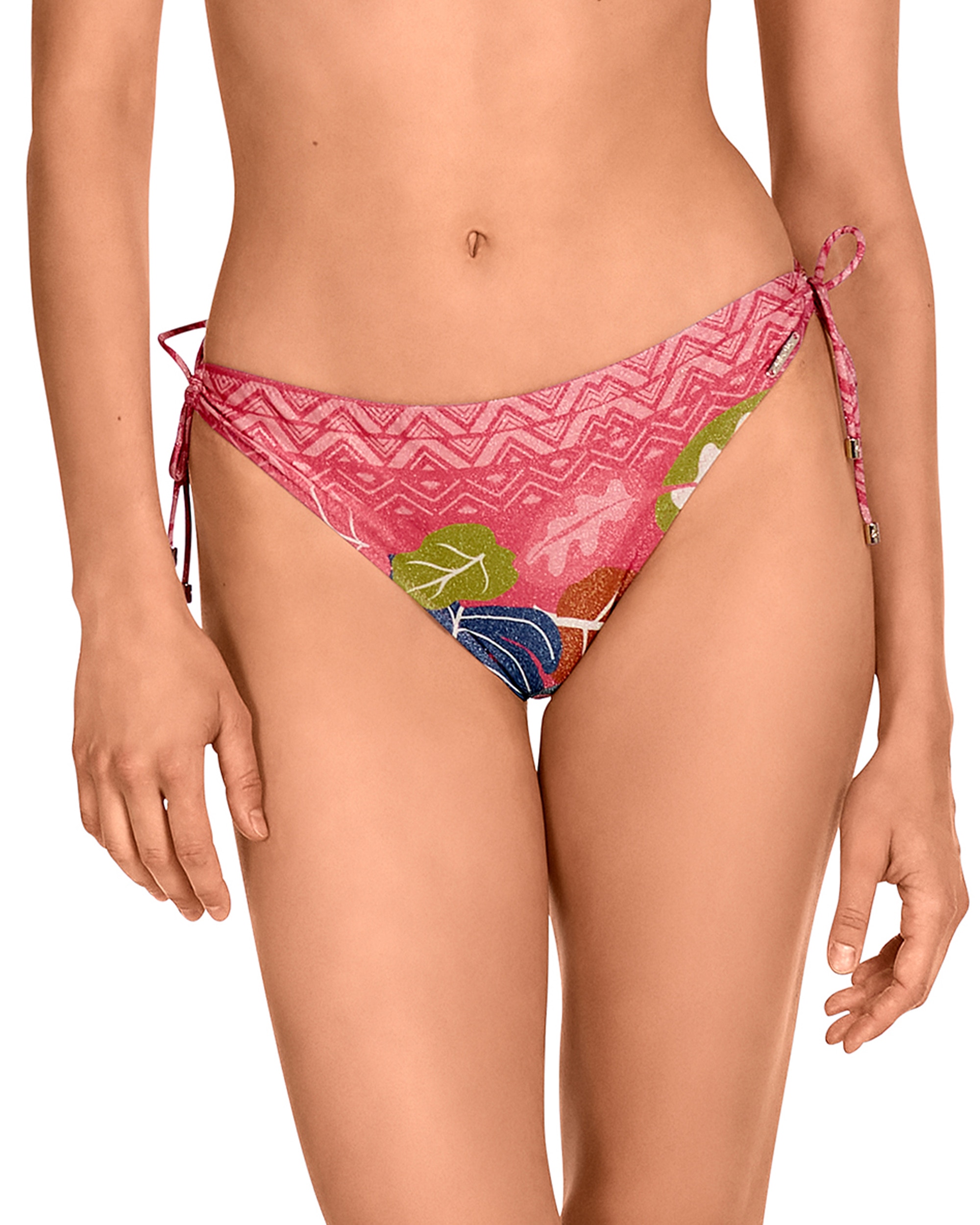 Imagem 0 de Cueca de Biquíni com Laços Ajustáveis Laterais e Estampado Congo com Lurex