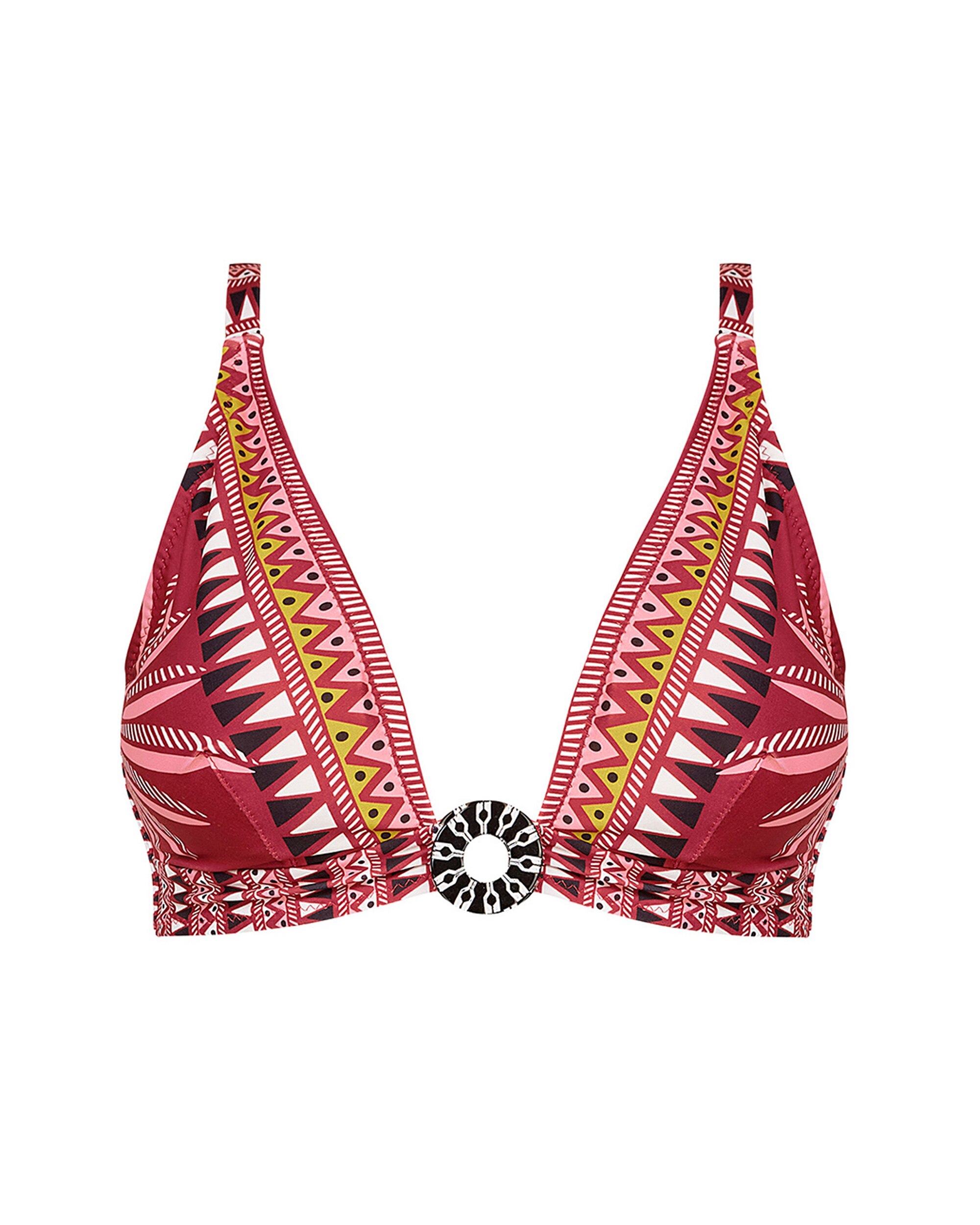 Top de Biquíni com Alças para Atar ao Pescoço ou as Costas e Estampado Ankara Multicolor-3