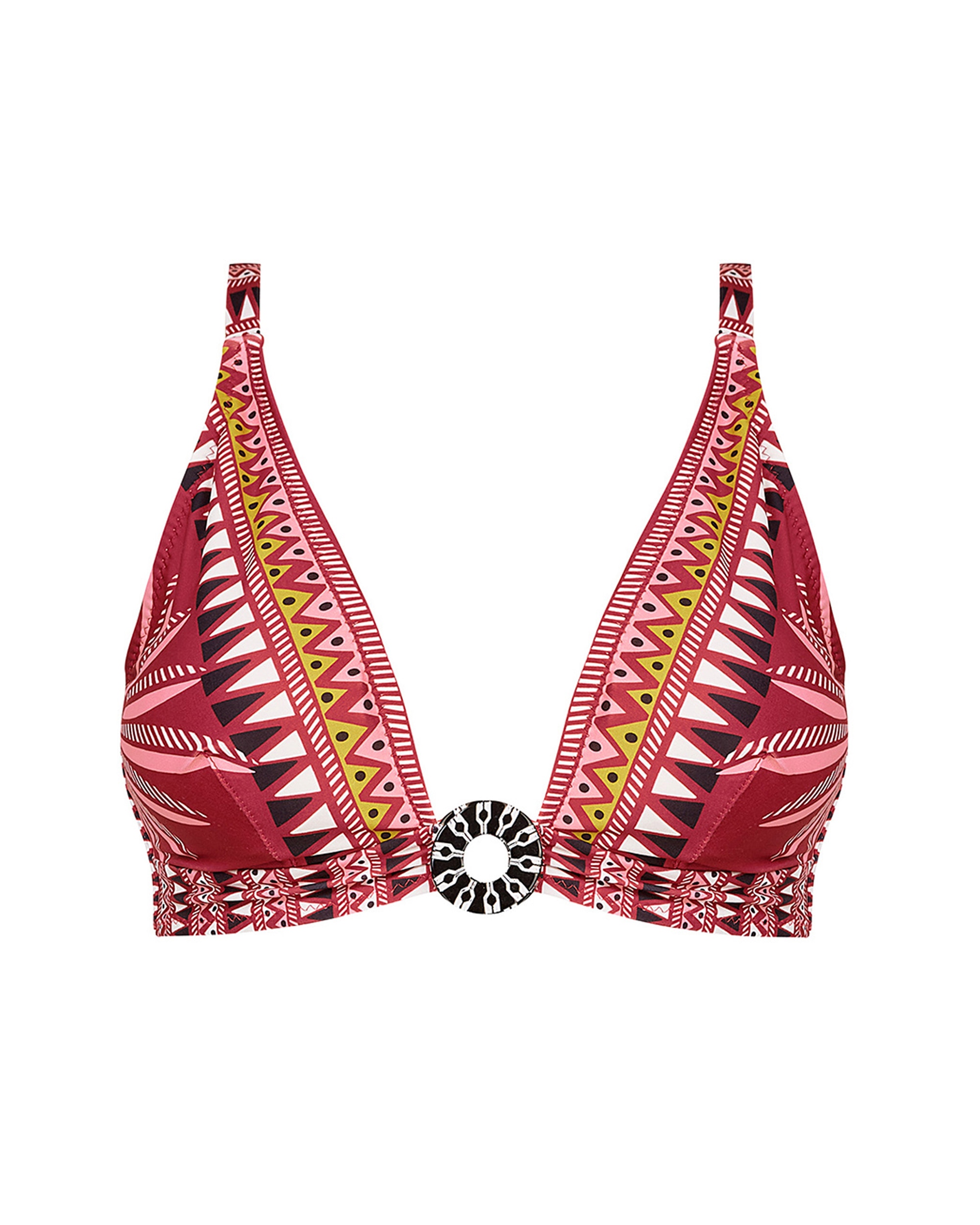 Top de Biquíni com Alças para Atar ao Pescoço ou as Costas e Estampado Ankara Multicolor-3