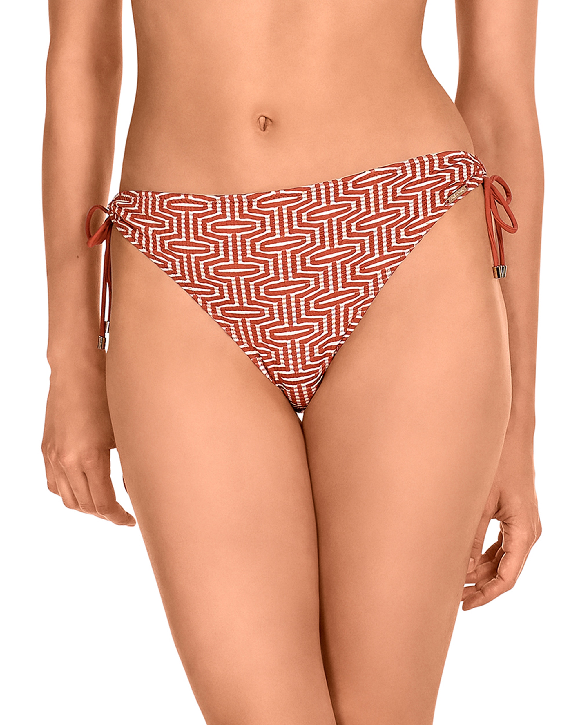 Imagem 0 de Cueca de Biquíni da Coleção Class com Laços para Ajustar a Medida e Estampado Tanger