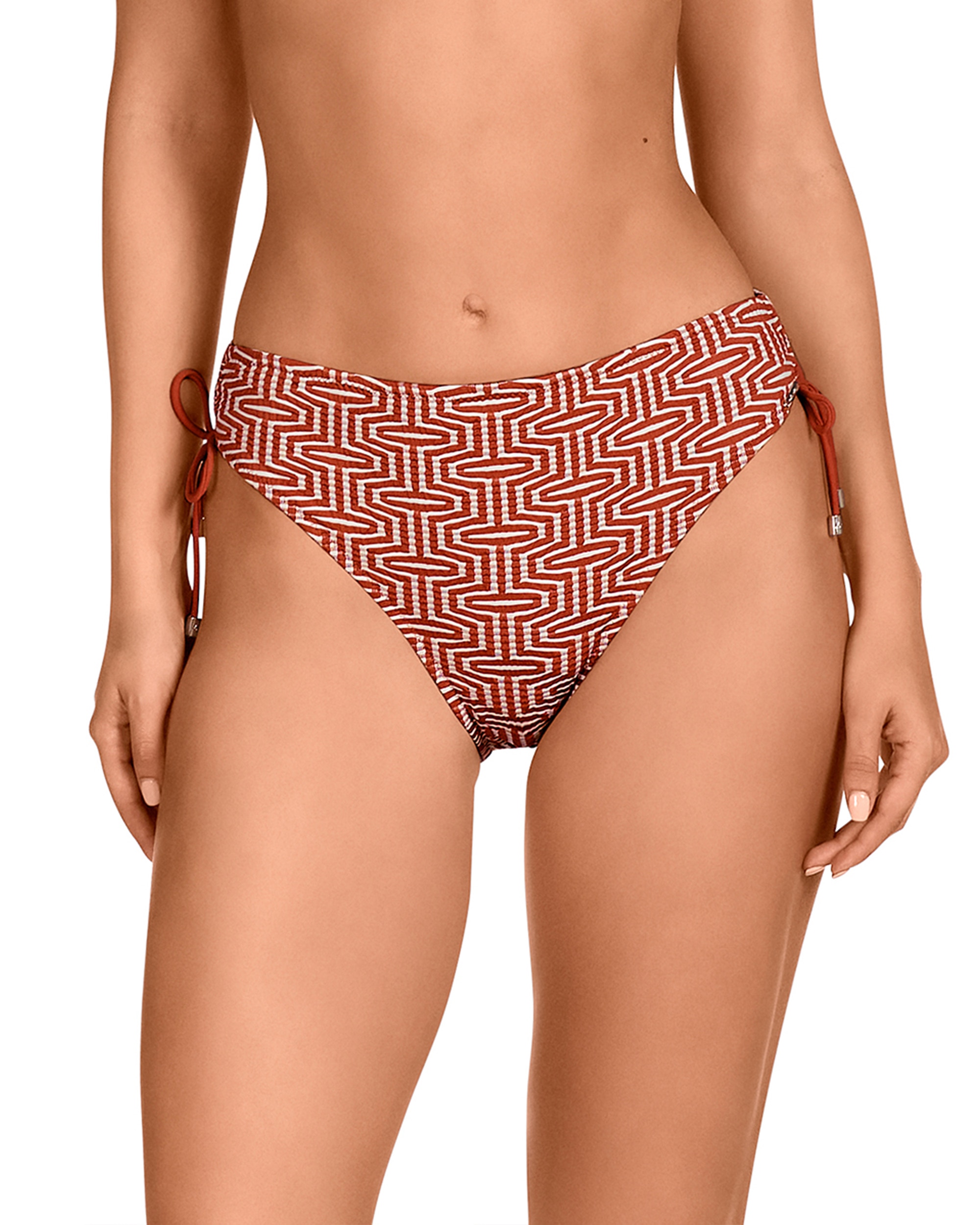 Imagem 0 de Cueca de Biquíni da Coleção Class de Altura Média com Laços para Ajustar a Medida e Estampado Tanger