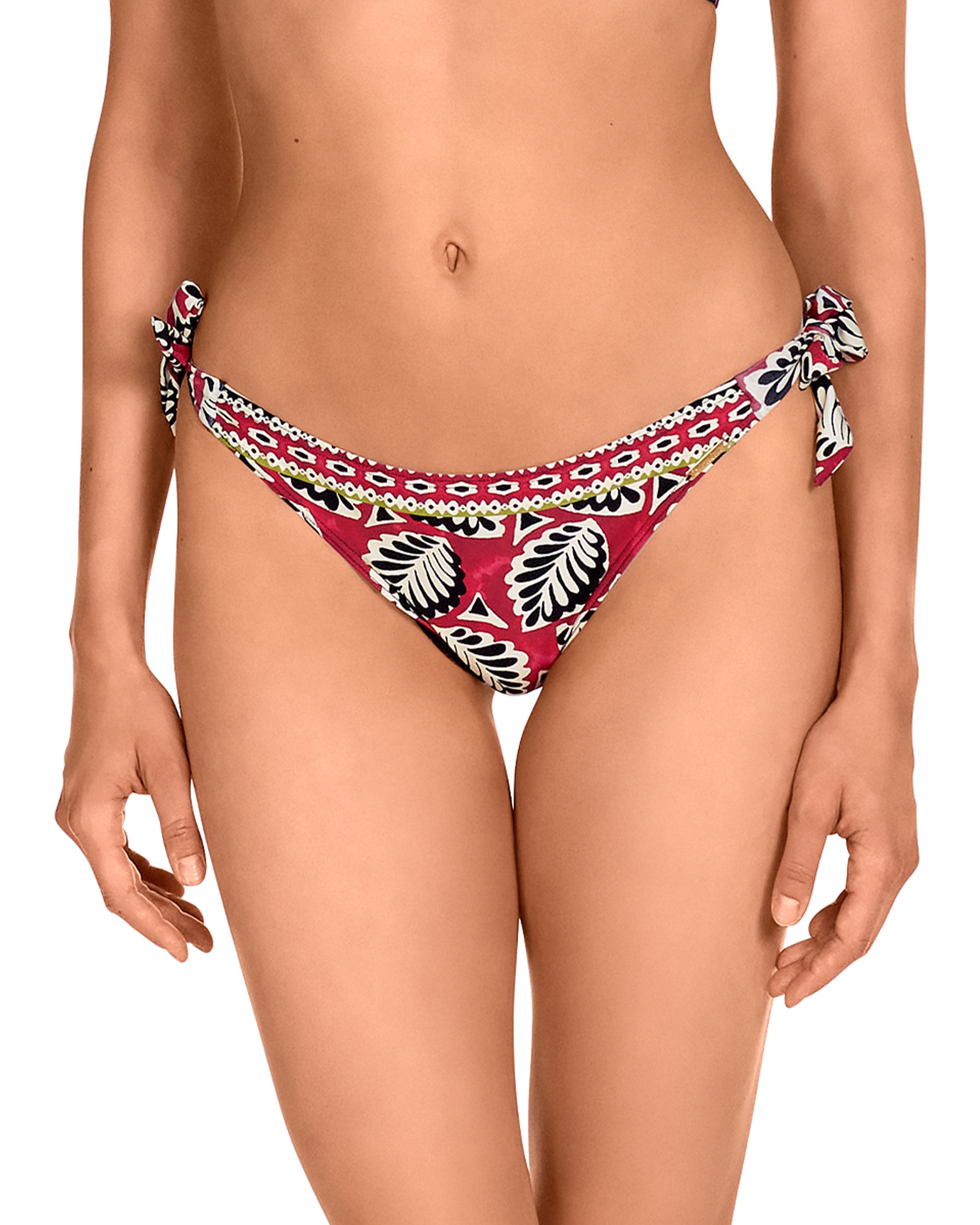 Imagem 0 de Cueca de Biquíni Atada nas Laterais e Estampado Combinado