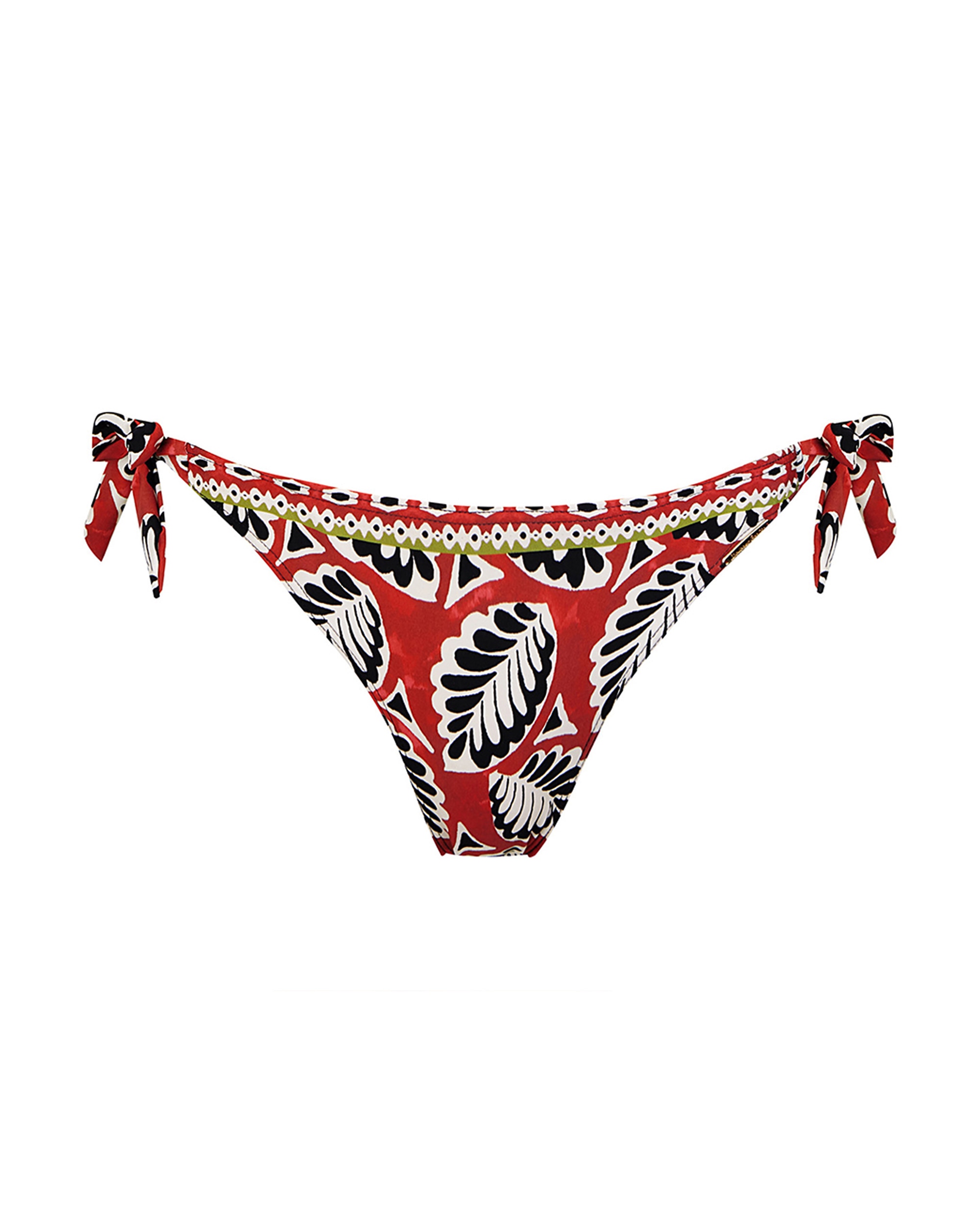 Cueca de Biquíni Atada nas Laterais e Estampado Combinado Multicolor-3