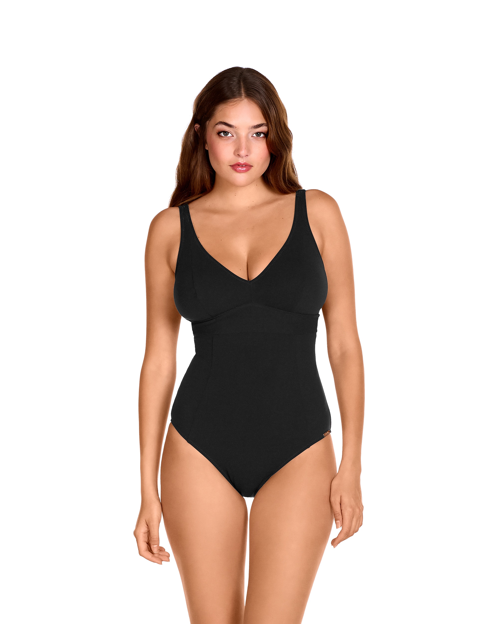 Imagem 0 de Fato de Banho Shapewear Moldeador de Alças Reguláveis em Preto