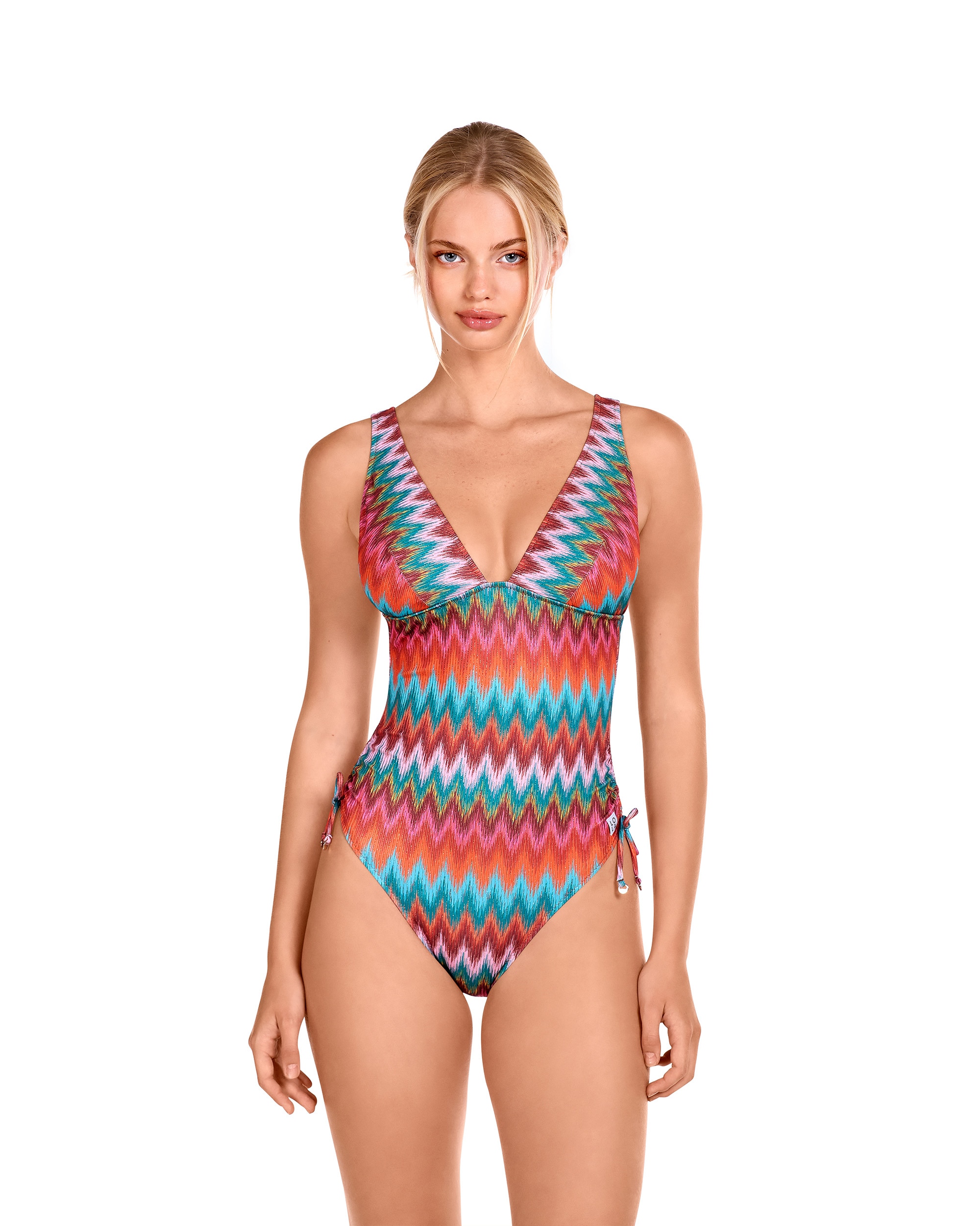 Imagem 0 de Fato de Banho Halter com Estampado Multicolor com Lurex