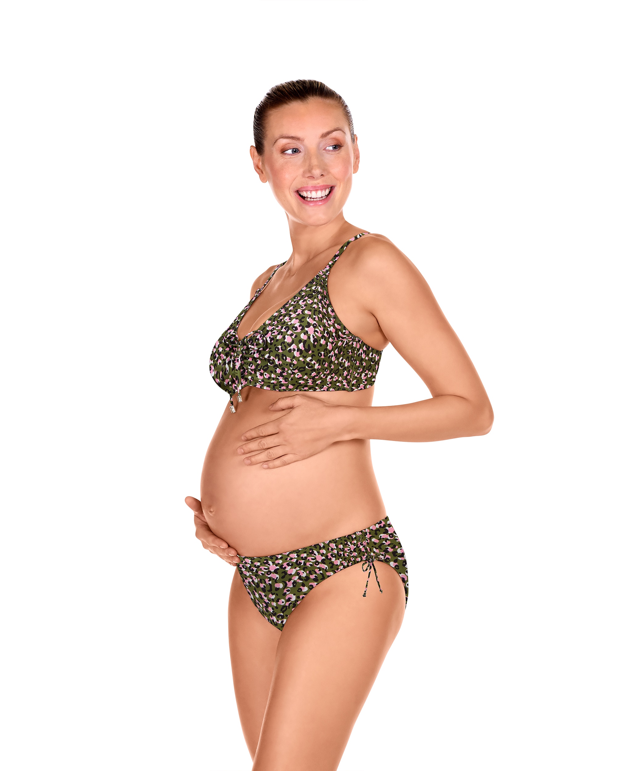 Imagem 0 de Top de Biquíni Pré-mamã com Alças Reguláveis e Estampado Animal Print