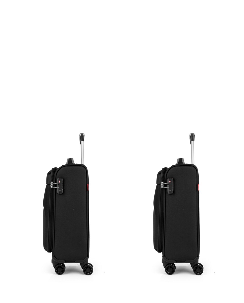 Conjunto de Malas de Cabine Zambia Macias com Capacidade de 62 L Preto-2