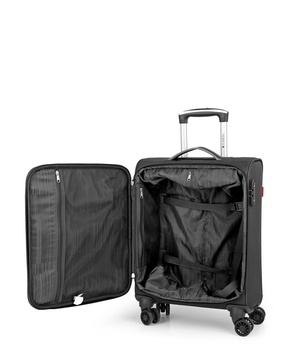 Conjunto de Malas de Cabine Zambia Macias com Capacidade de 62 L Preto-4