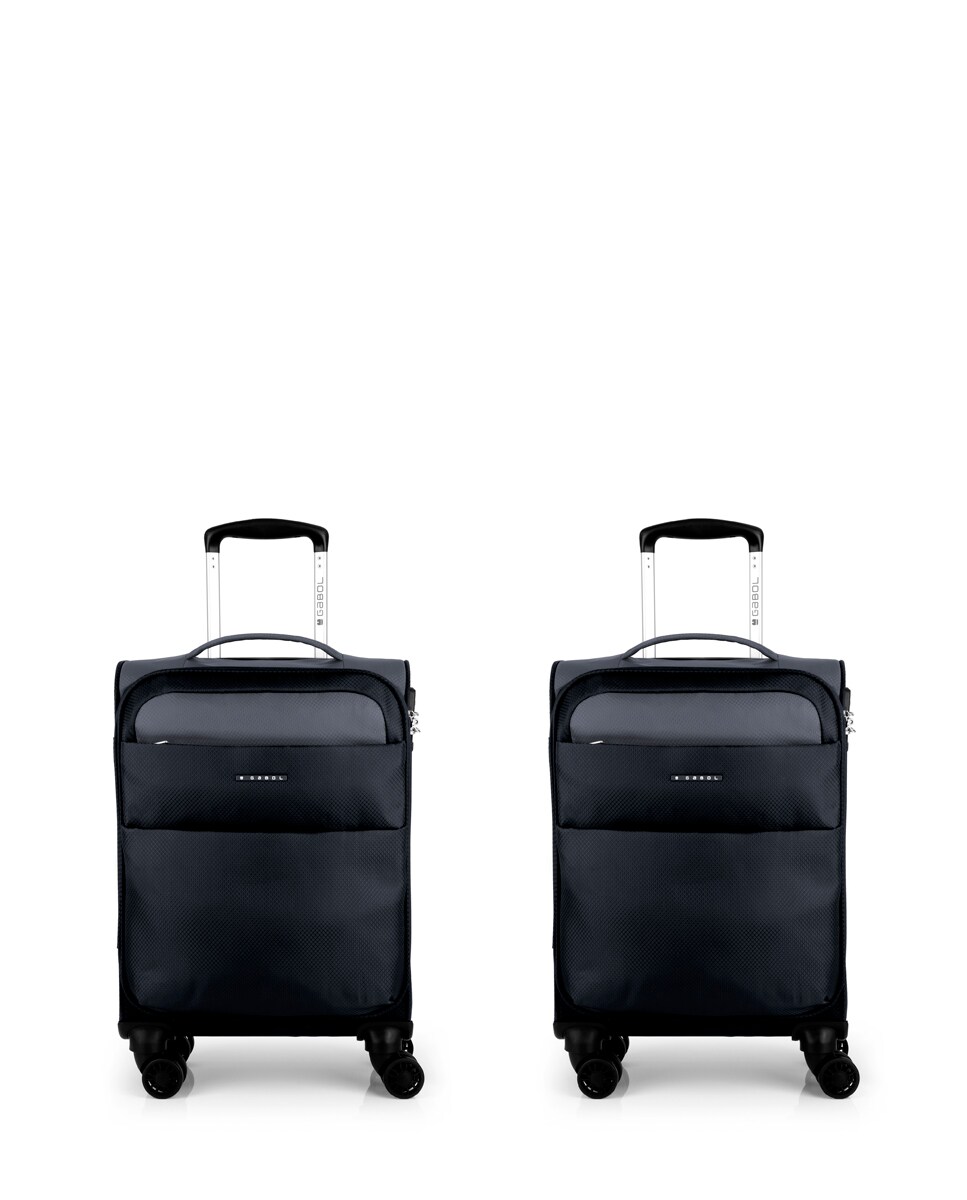 Conjunto de Malas de Cabine Cloud Macias com Capacidade de 62 L Preto-1