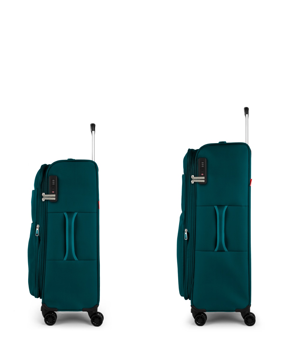 Conjunto de Malas (média e Grande) Expandíveis Cloud Macias Até 165 L Turquesa-2