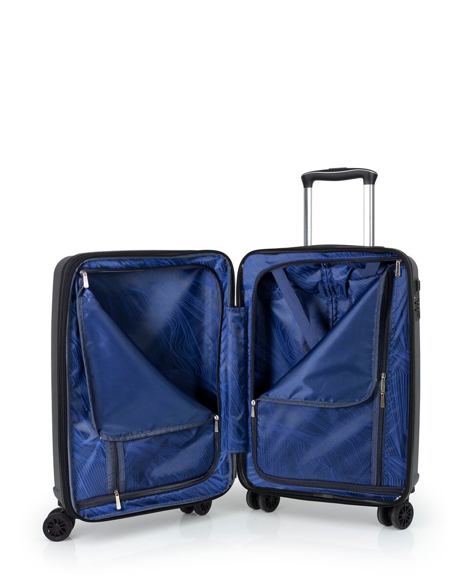 Conjunto de Malas de Cabine Expansíveis Osaka Rígidas Até 89 L Cinzento-escuro-4