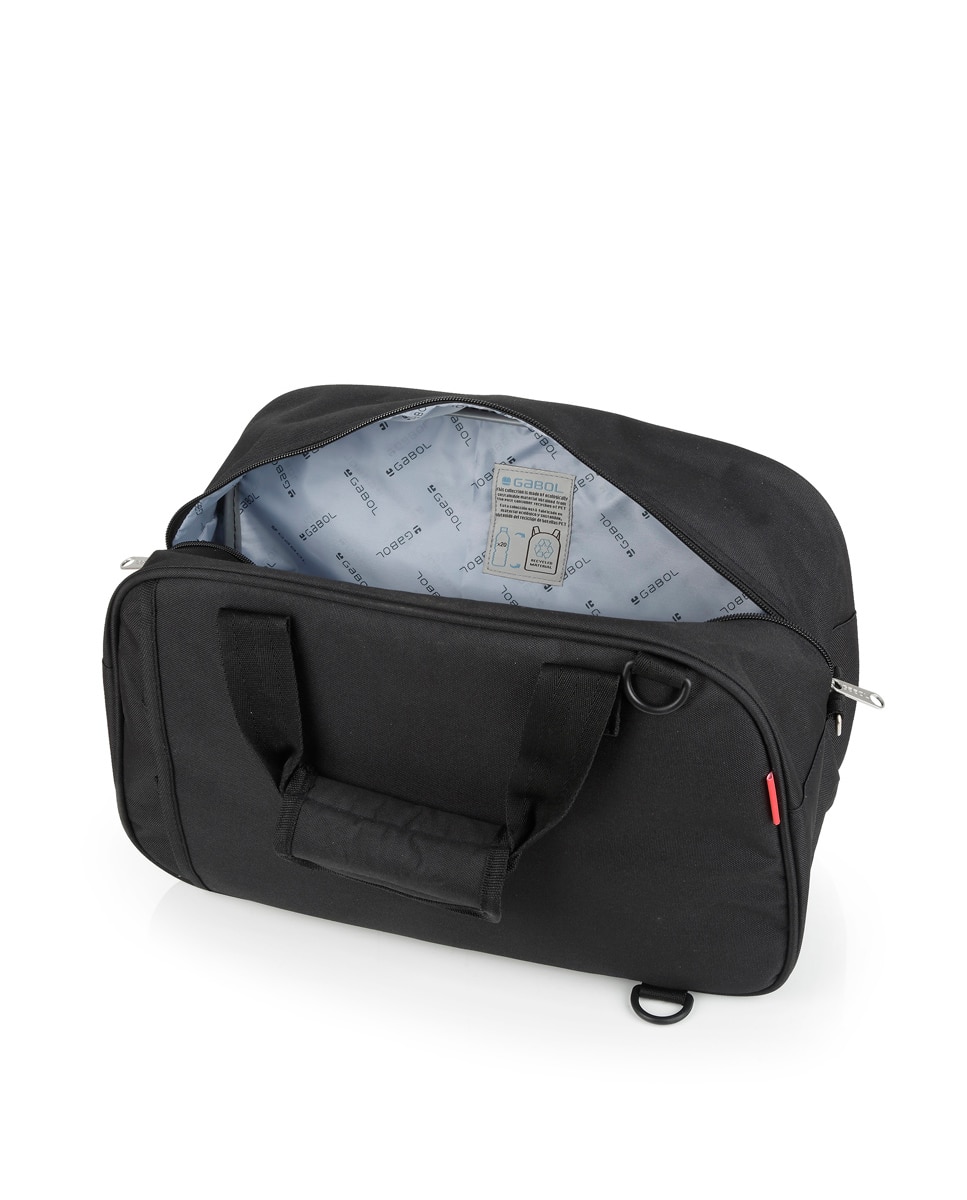 Mala de Viagem de Cabine Week Eco com Material Reciclado Preto-4