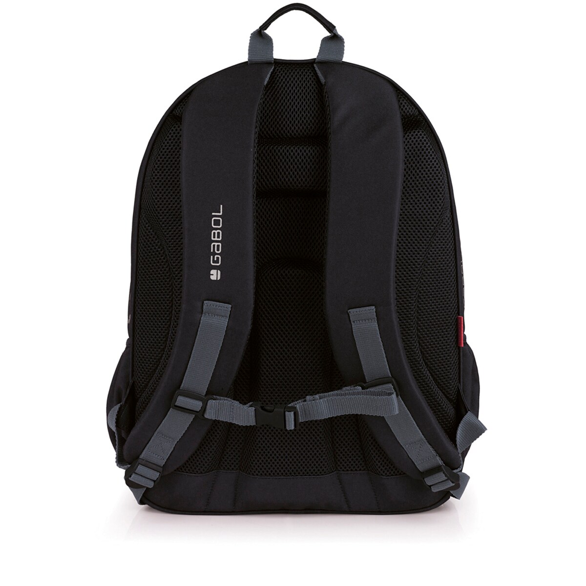 Mochila Gabol Oxygen em Preto com Fecho de Correr Preto-3