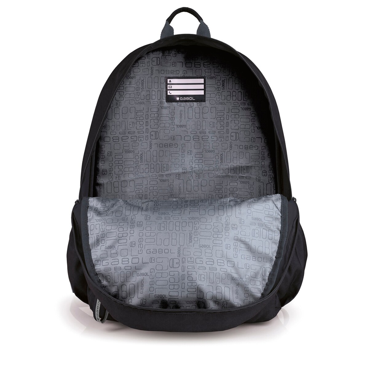 Mochila Gabol Oxygen em Preto com Fecho de Correr Preto-4