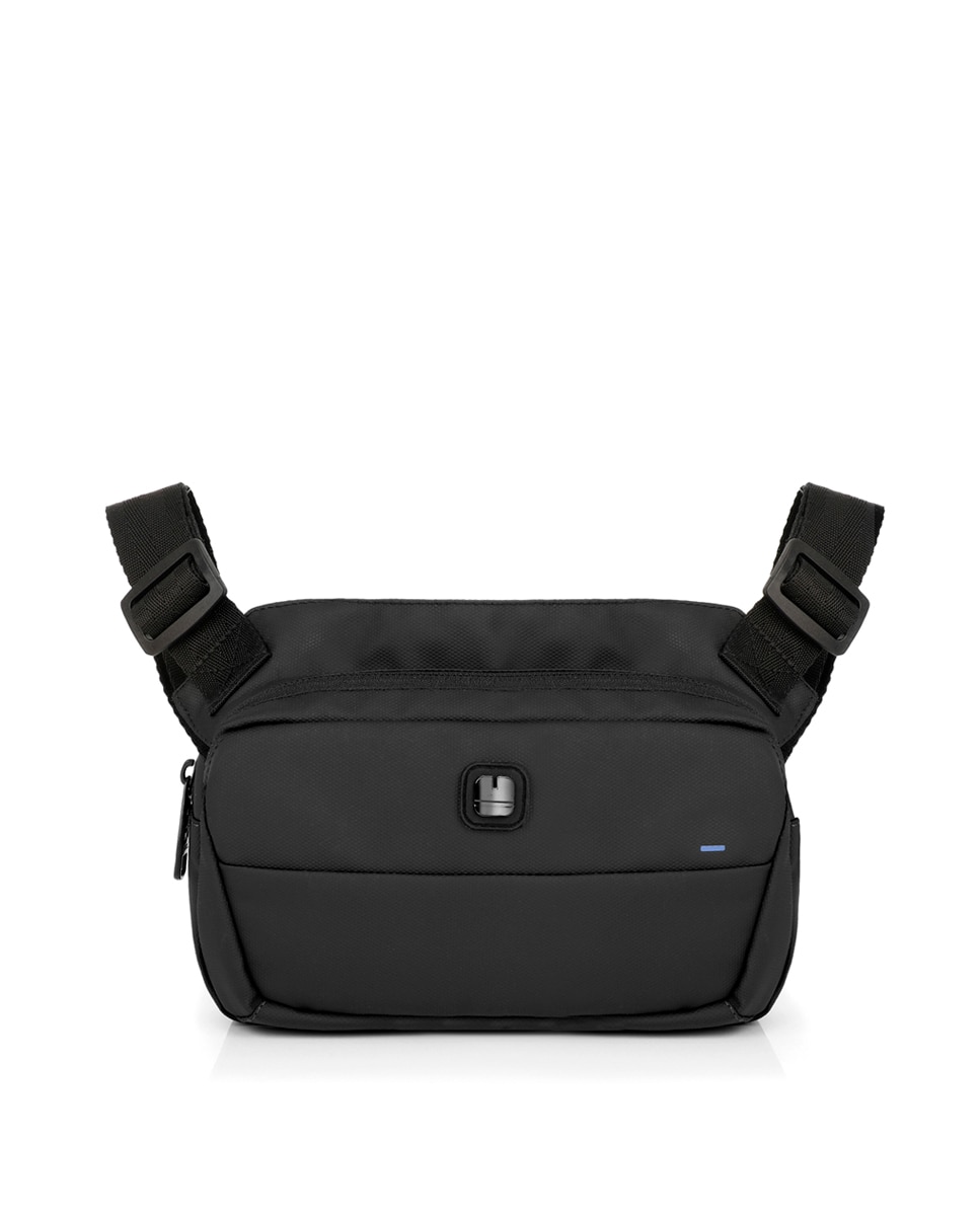 Bolsa de Cintura Flash de Poliéster Resinado Azul-marinho-1