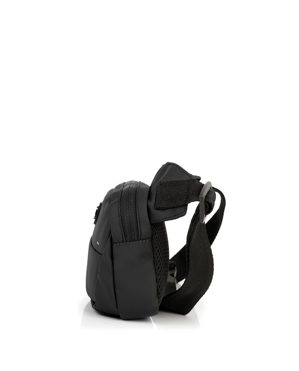 Bolsa de Cintura Flash de Poliéster Resinado Azul-marinho-2