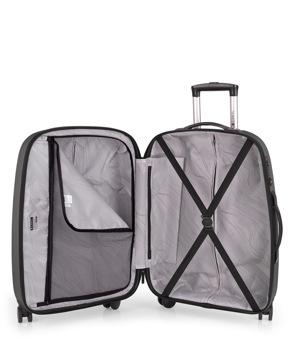 Mala Média Expandível Paradise Xp Rígida com Capacidade de 70 L Cinzento-4