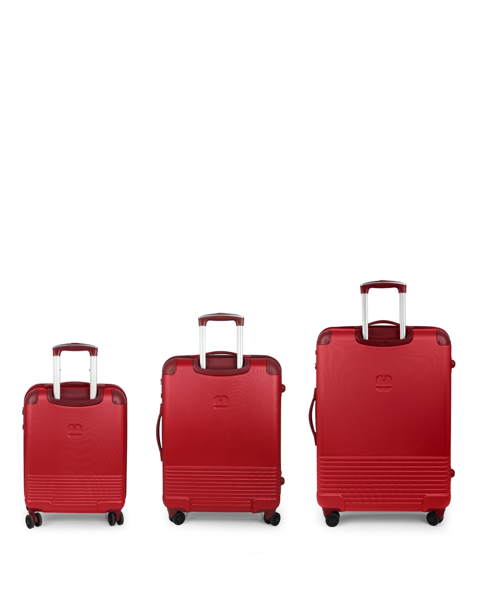 Conjunto de Malas (cabine, Média e Grande) Expansíveis Balance Xp Rígidas com Capacidade Até 220 L Vermelho-3