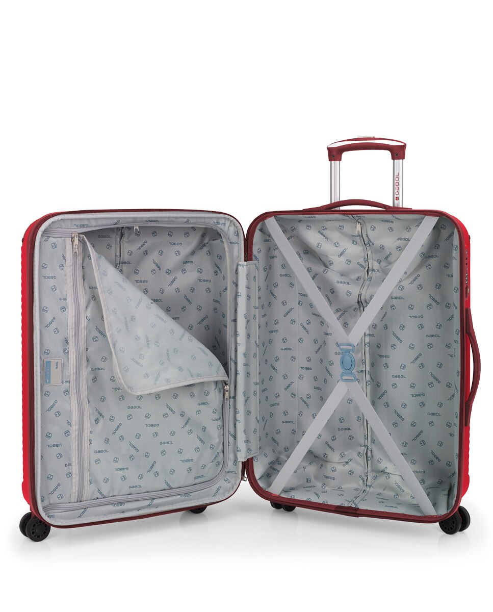 Conjunto de Malas (cabine, Média e Grande) Expansíveis Balance Xp Rígidas com Capacidade Até 220 L Vermelho-4