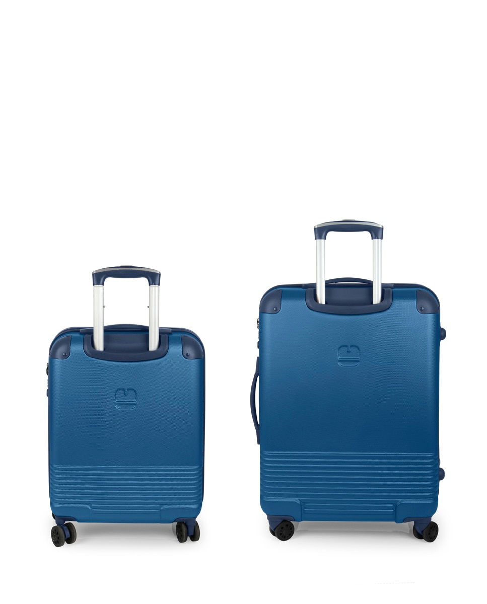 Conjunto de Malas (cabine e Média) Expansíveis Balance Xp Rígidas com Capacidade Até 108 L Azul-3