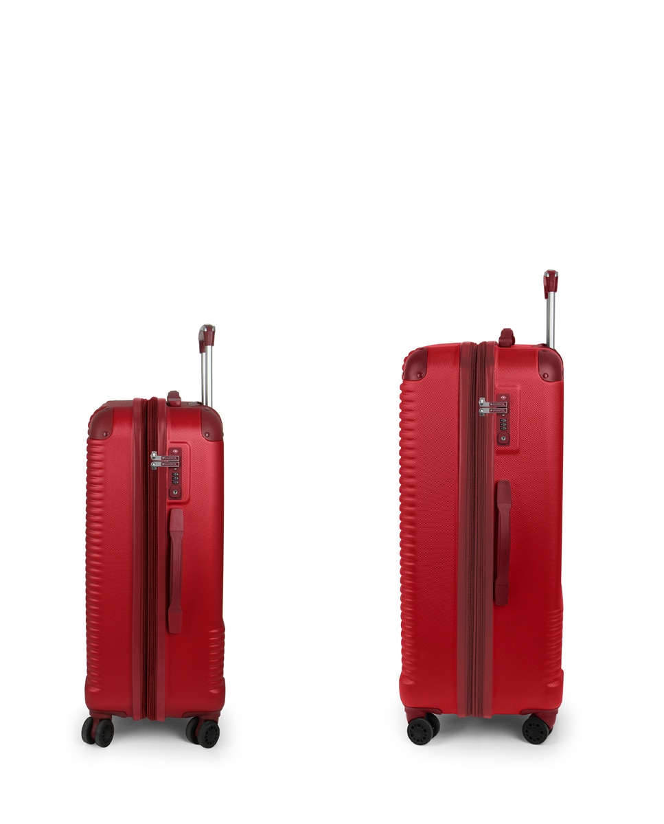 Conjunto de Malas (média e Grande) Expansíveis Balance Xp Rígidas com Capacidade Até 180 L Vermelho-2