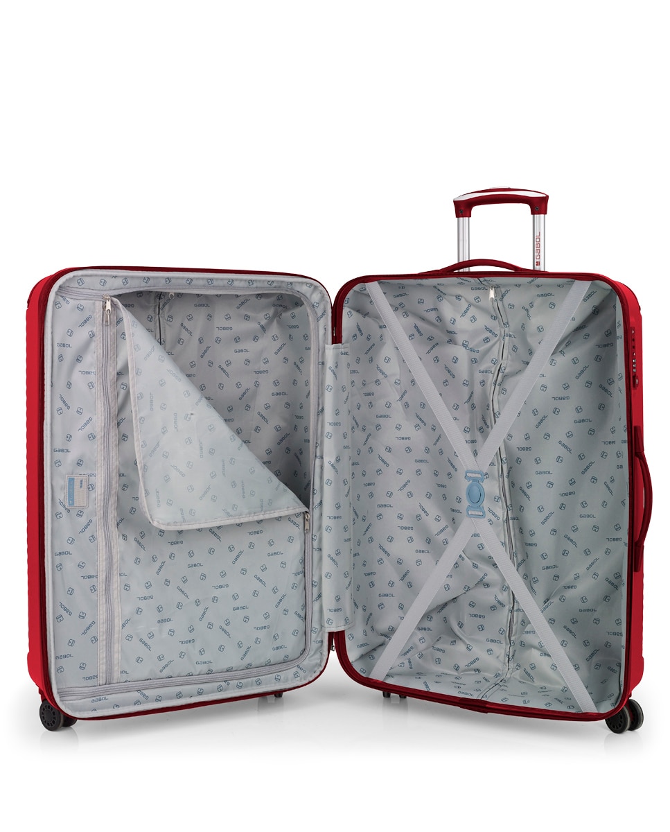 Conjunto de Malas (média e Grande) Expansíveis Balance Xp Rígidas com Capacidade Até 180 L Vermelho-4