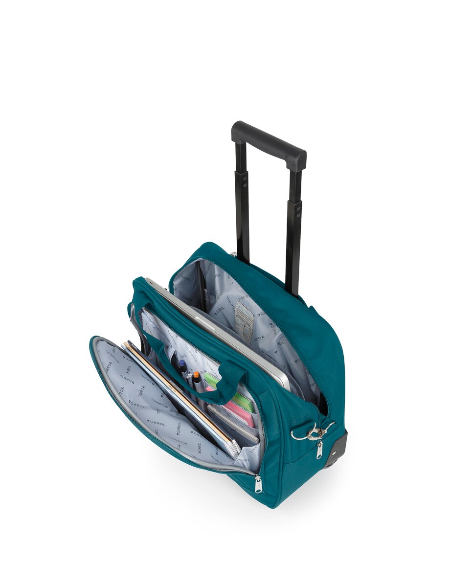 Mala com Rodas Week Eco com Capacidade de 25 L Turquesa-4