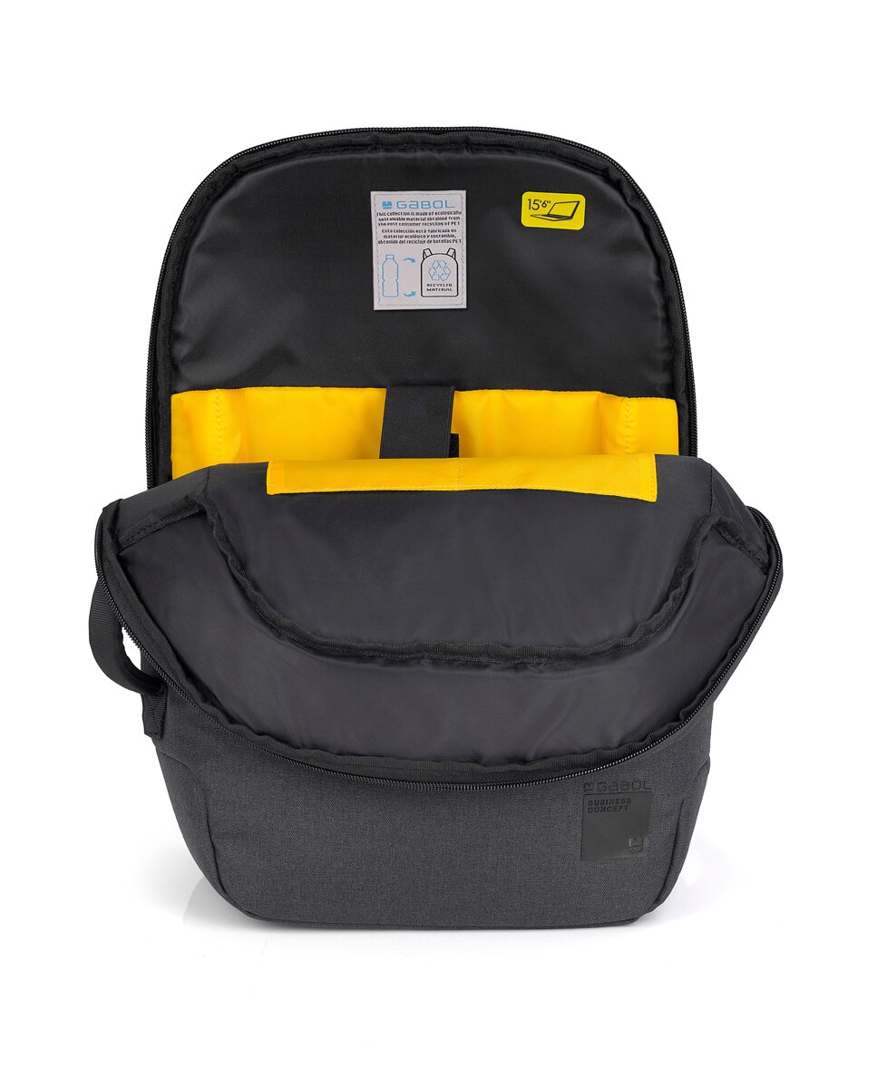 Mochila para Portátil Level com Material Reciclado Impermeável Cinzento-4