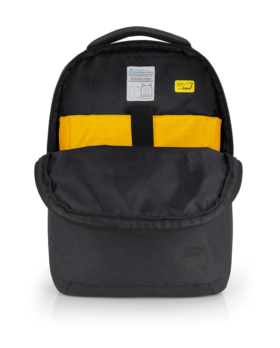 Mochila para Portátil Level com Material Reciclado Impermeável Cinzento-4