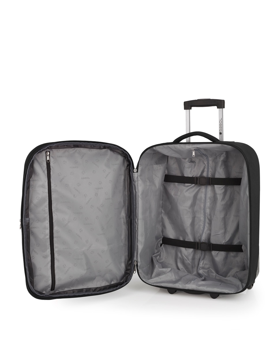 Mala de Cabine Expandível Orbit Macia com Capacidade de 46 L Preto-4