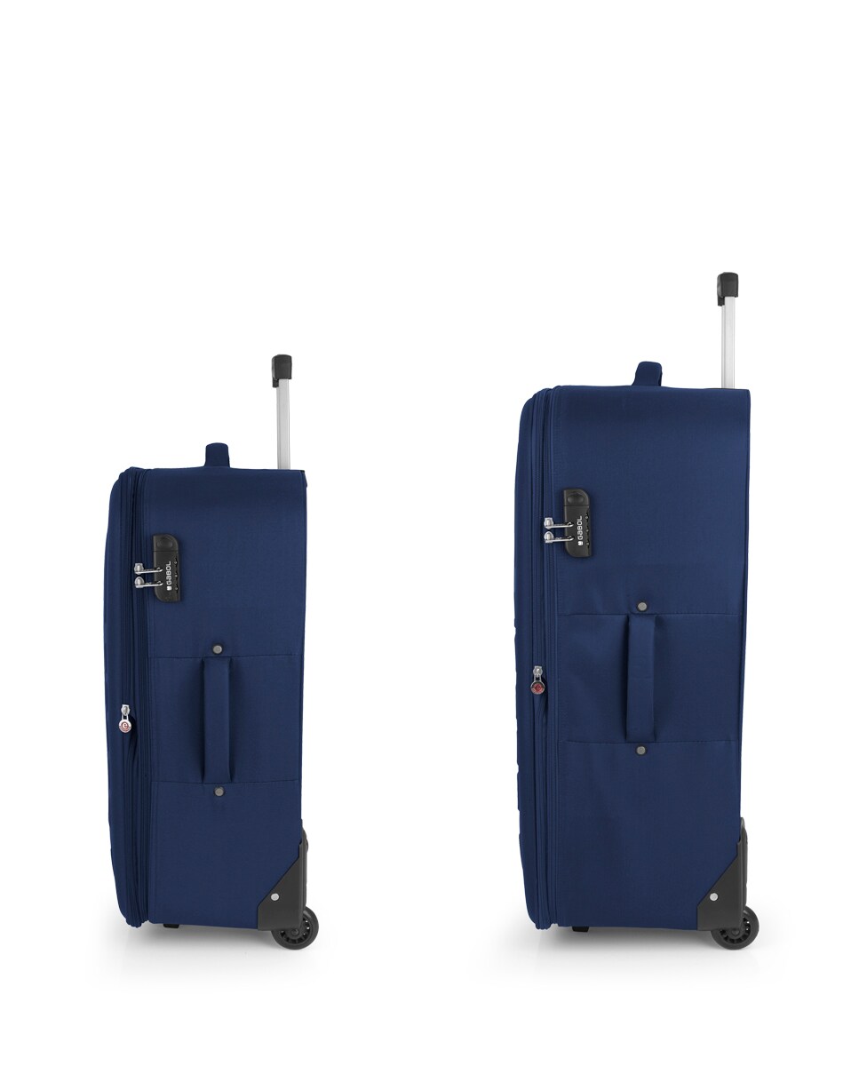 Conjunto de Malas (média e Grande) Expansíveis Orbit Macias com Capacidade de 156 L Azul-marinho-2