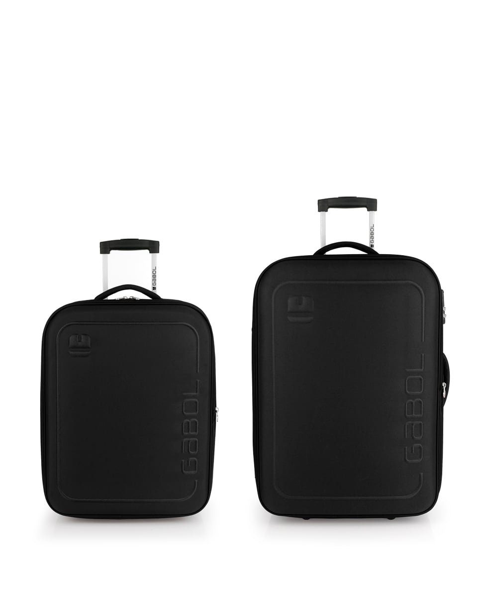 Conjunto de Malas (cabine e Média) Expansíveis Orbit Macias com Capacidade de 113 L Preto-1