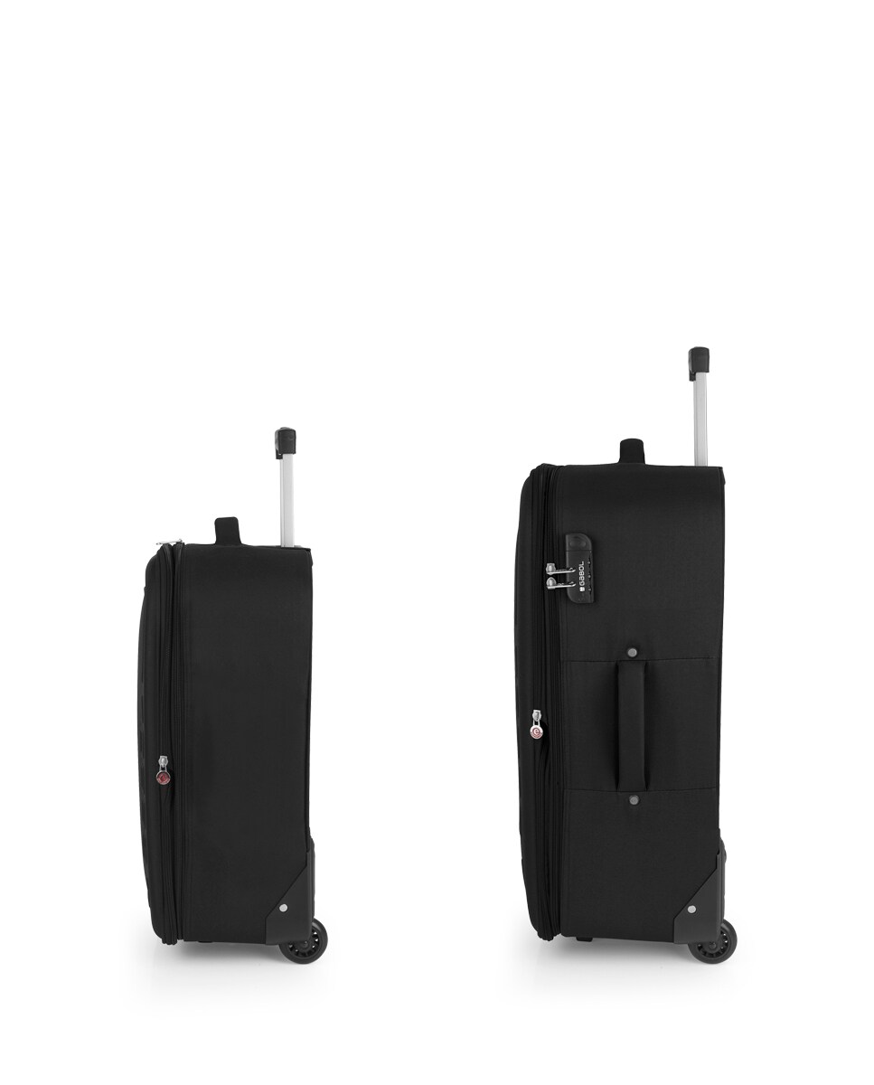 Conjunto de Malas (cabine e Média) Expansíveis Orbit Macias com Capacidade de 113 L Preto-2