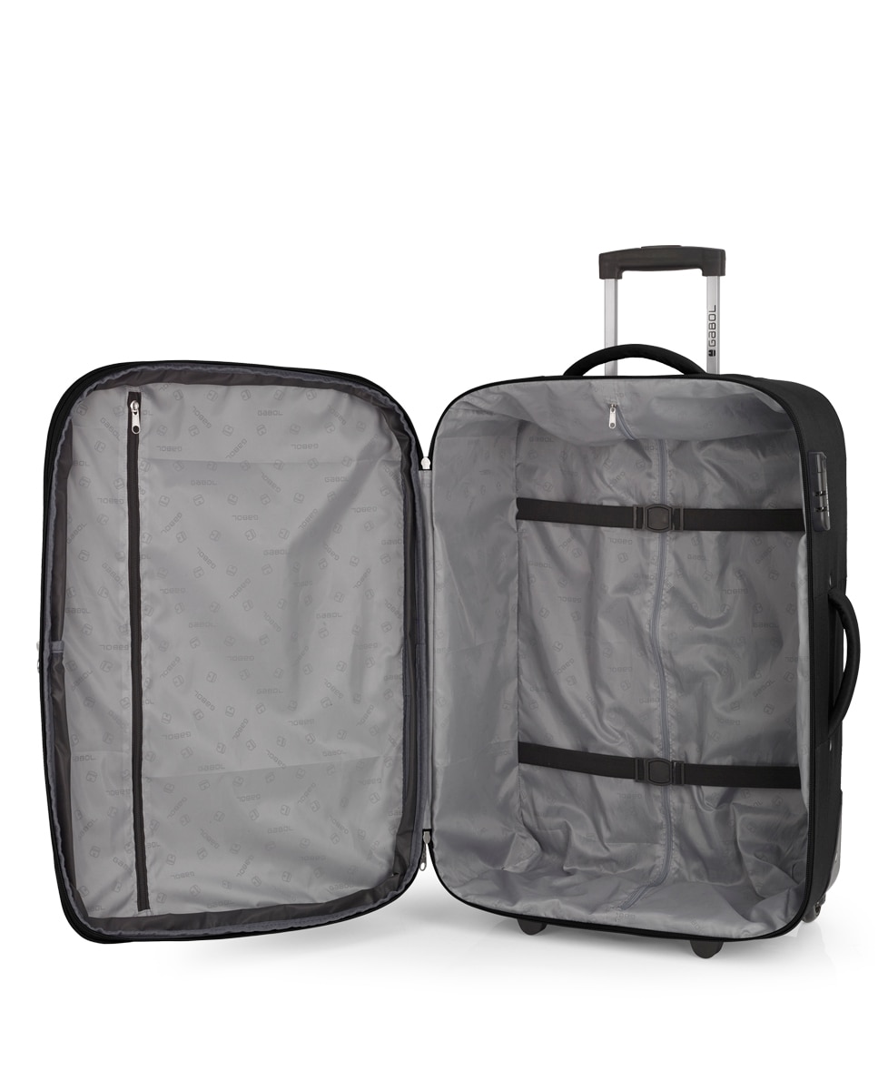 Conjunto de Malas (cabine e Média) Expansíveis Orbit Macias com Capacidade de 113 L Preto-4